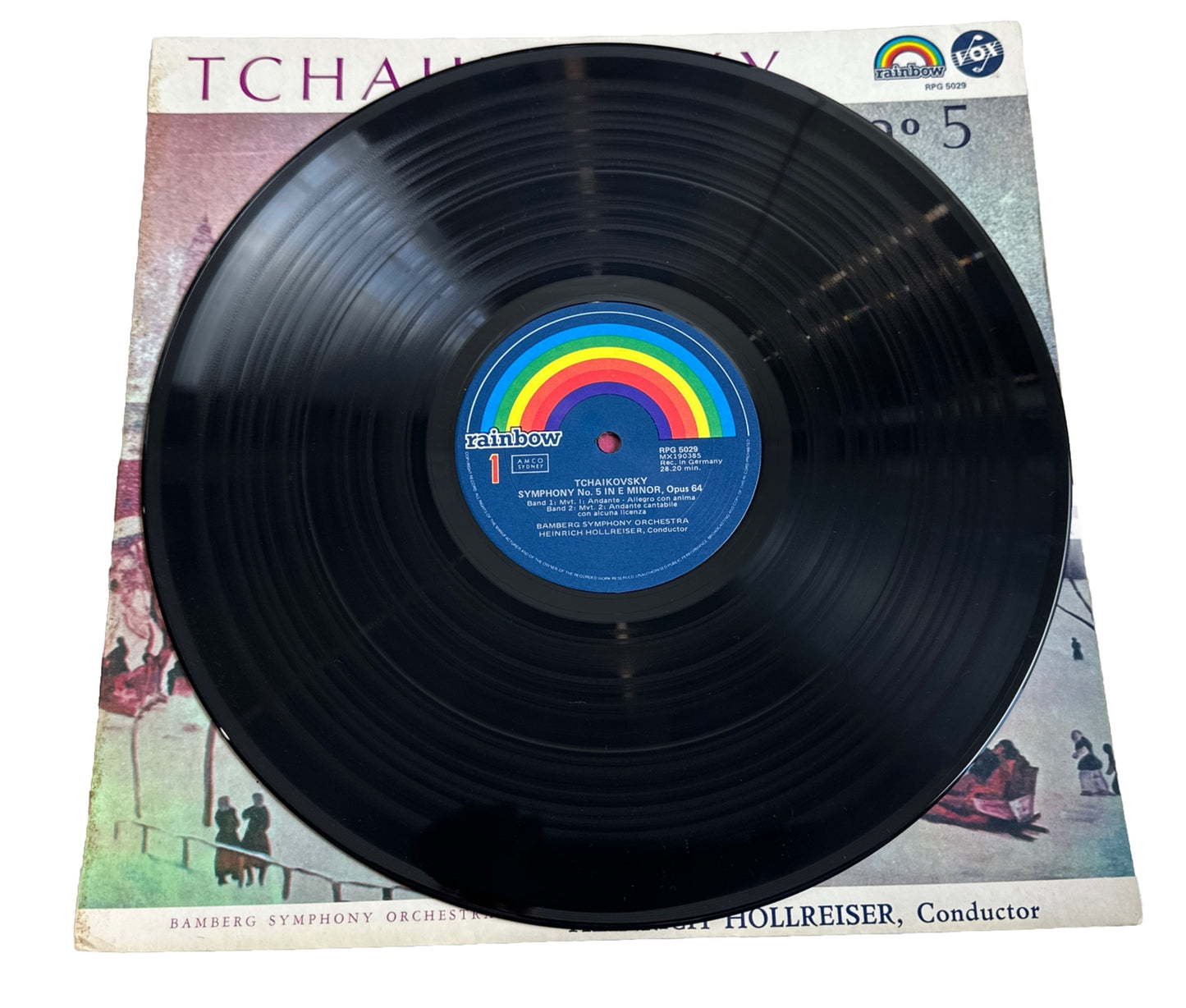 Tchaikovsky Symphony No 5 - Heinrick & Hollresiser - 12" Vinyl Record 4014