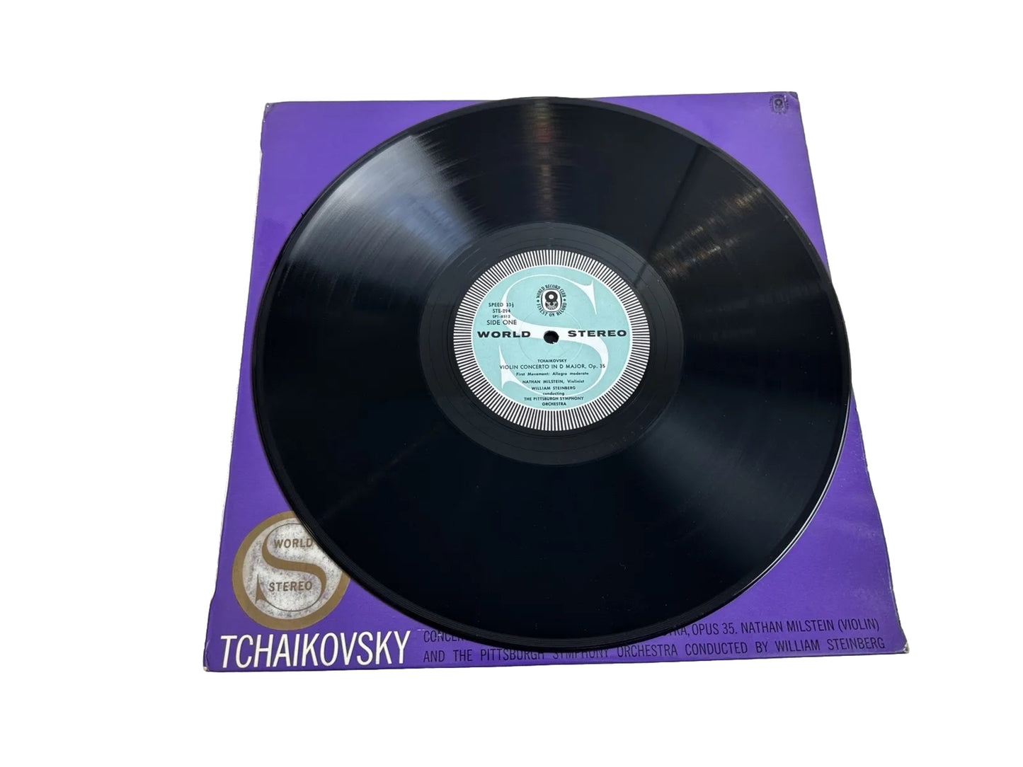 Tchaikovsky Violin Concerto In D Major - Nathan Milstein - 12" Vinyl Record 4009