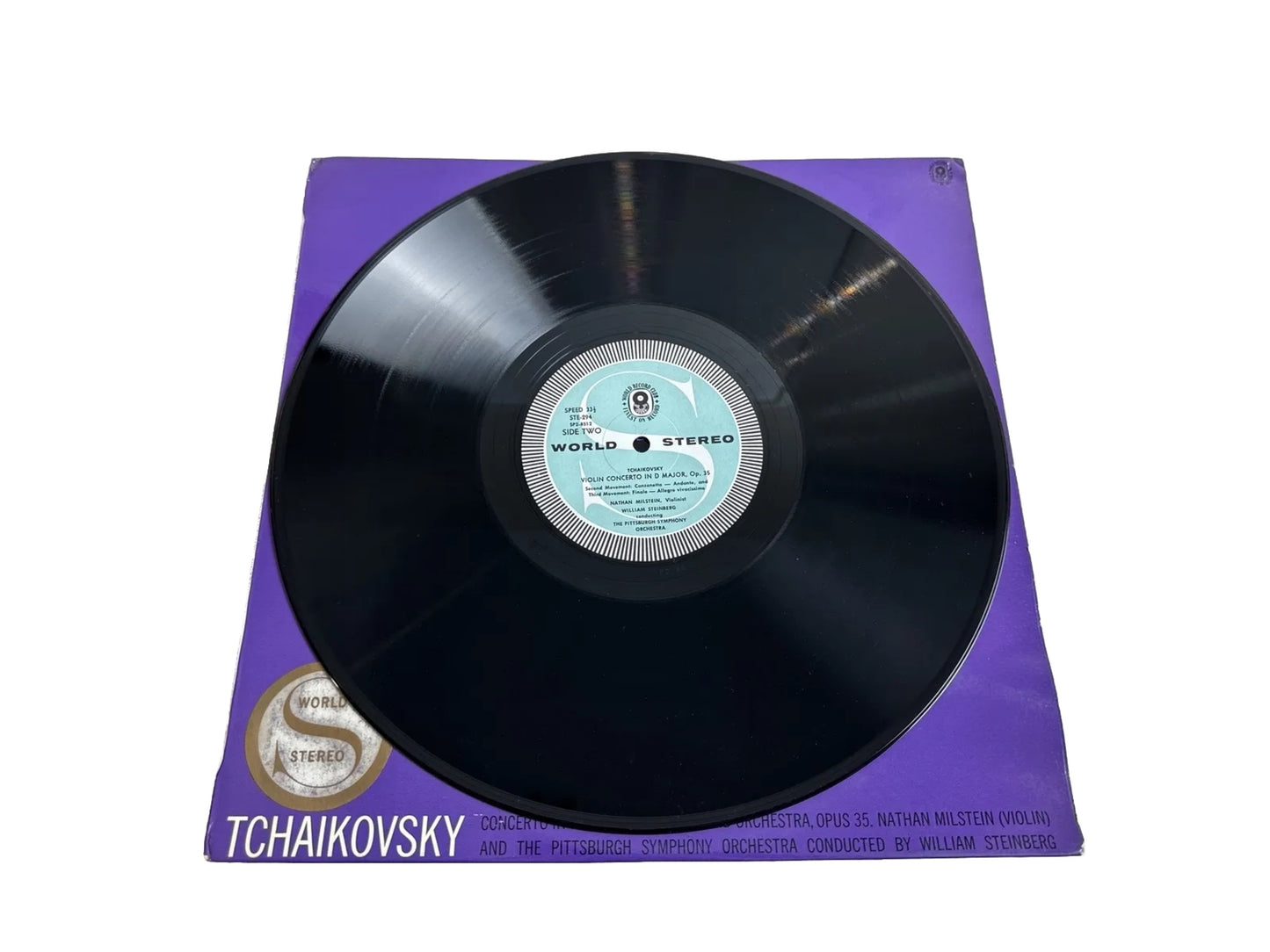 Tchaikovsky Violin Concerto In D Major - Nathan Milstein - 12" Vinyl Record 4009