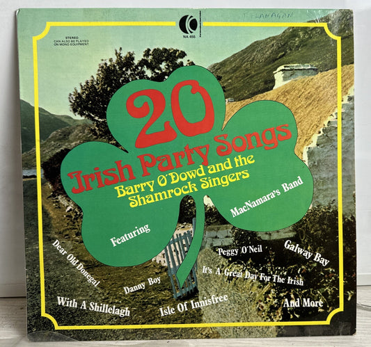 20 Irish Party Songs - Barry O’Dowd & the Shamrock Singers - 12" Record 4480