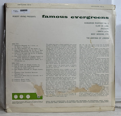 Robert Irving - Famous Evergreens - 12" Record 4012