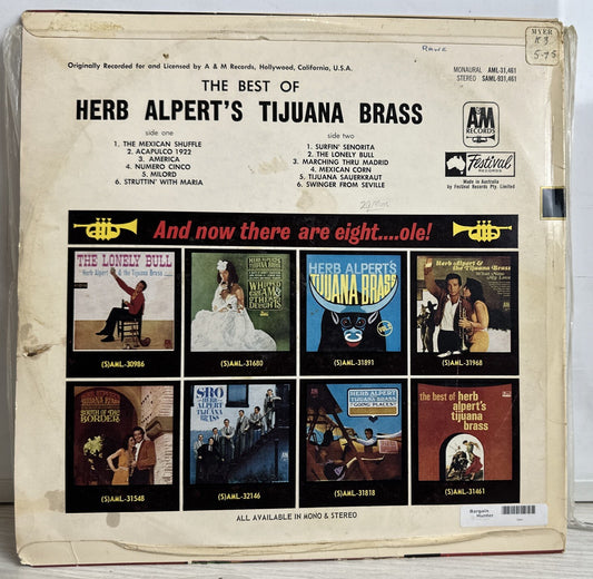 The Best Of Herb Alpert's Tijuana Brass  - 12" Record 3941