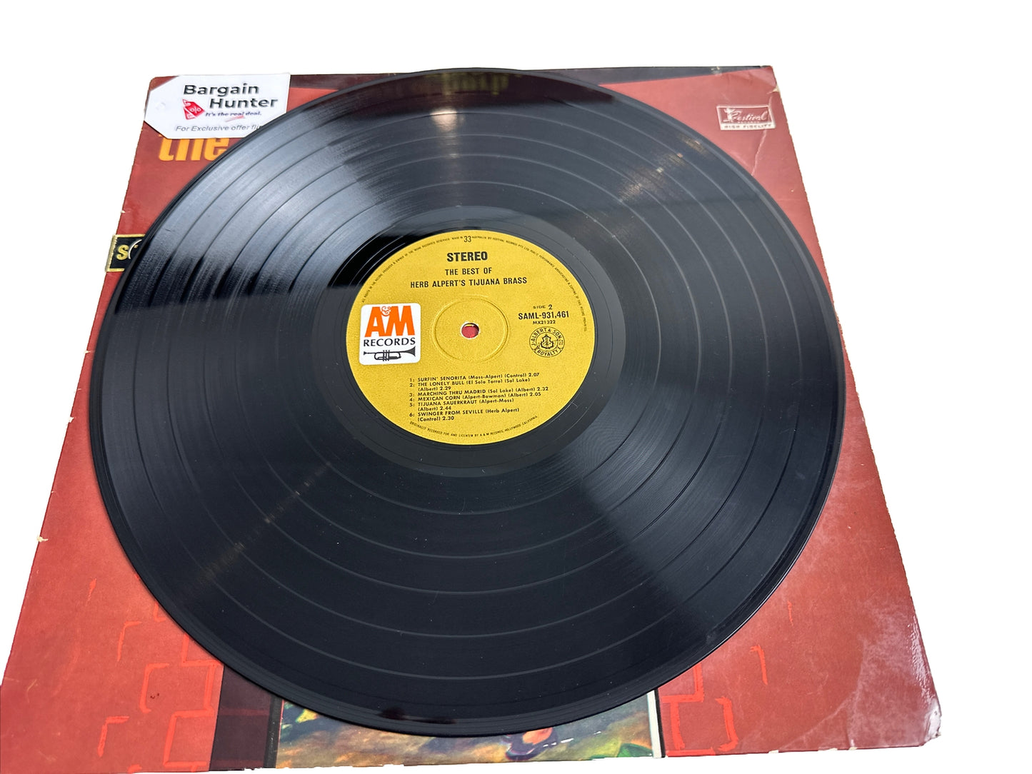 The Best Of Herb Alpert's Tijuana Brass  - 12" Record 3941
