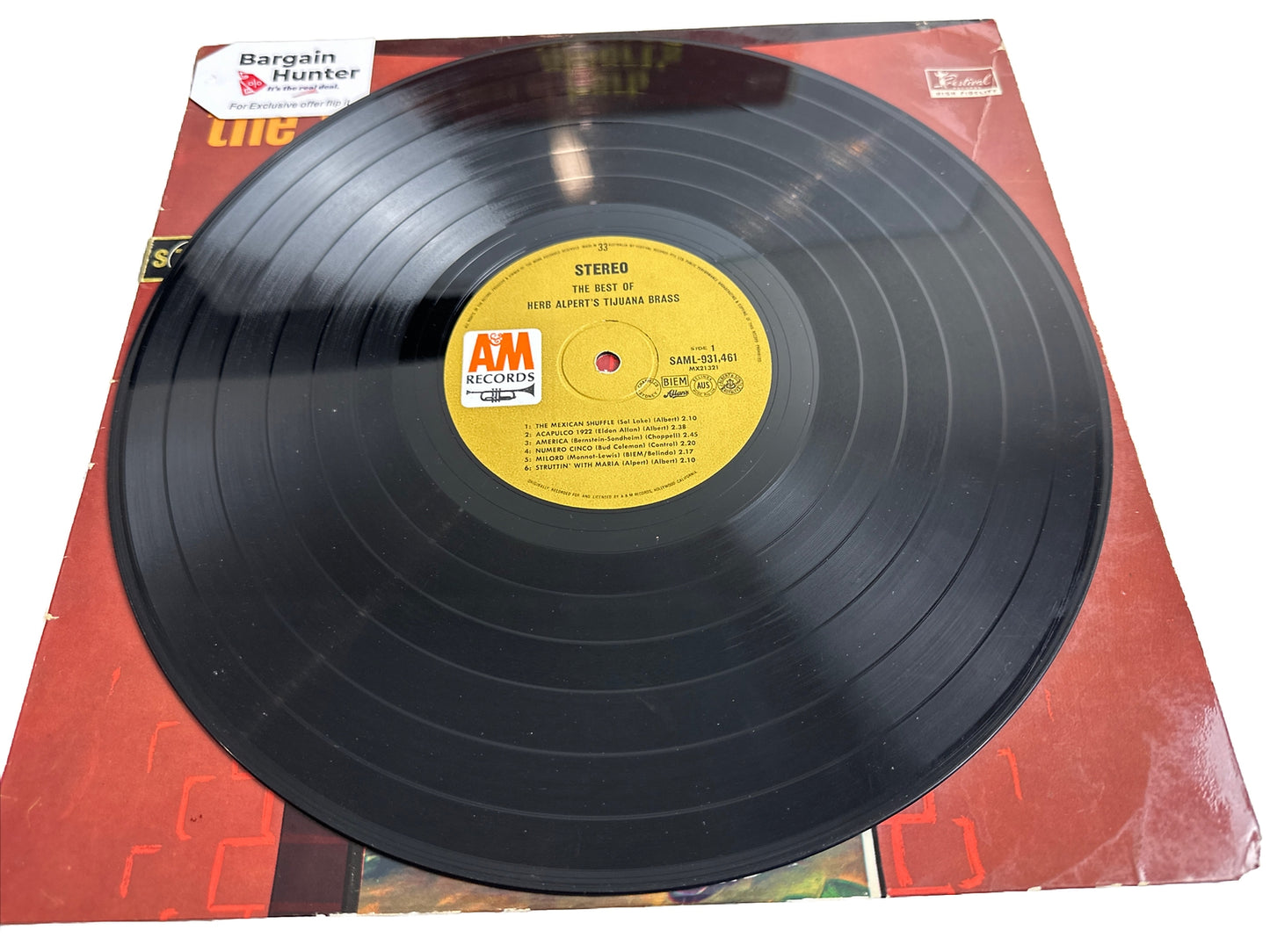 The Best Of Herb Alpert's Tijuana Brass  - 12" Record 3941