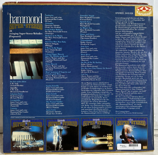Hammond In Super Stereo - 12" Record 3885