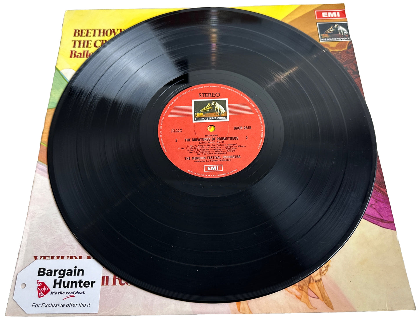 Beethoven - The Creatures of Prometheus Ballet Music Op. 43 Menuhin - 12" Record