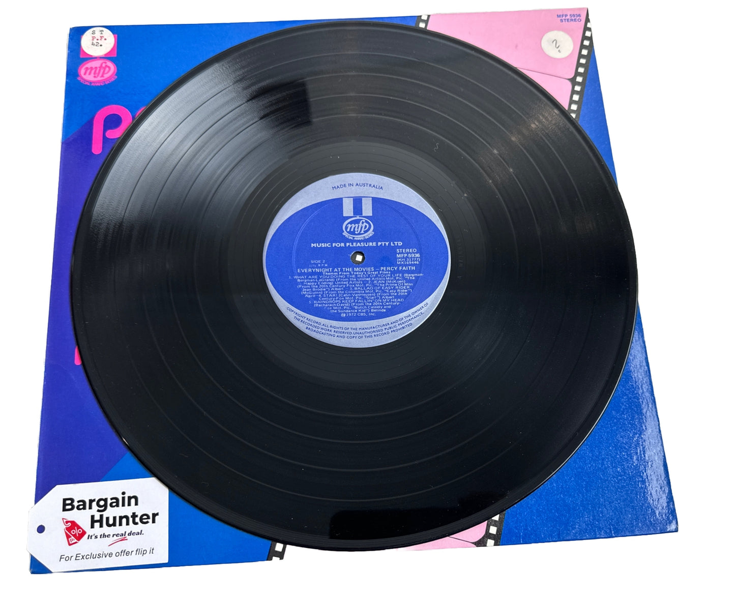 Percy Faith - Every Night At The Movies - 12" Vinyl Record 3627