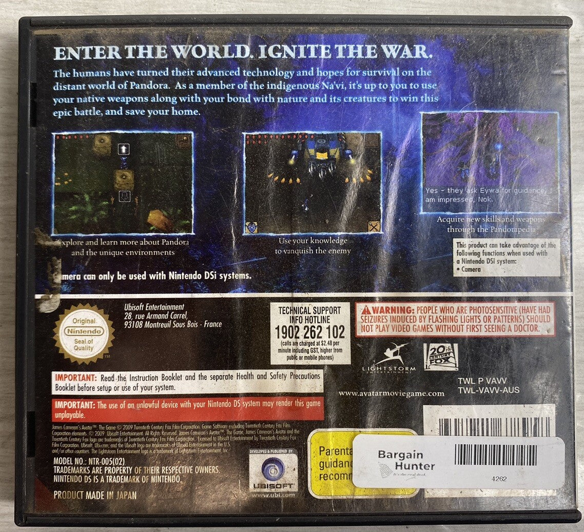 James Cameron's Avatar The Game - Nintendo DS 2DS 3DS - Ok Condition - 4262