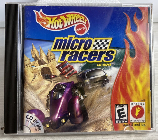 Hot Wheels: Micro Racers CD-ROM (PC, 2000) PC Game In Good Condition - 5471
