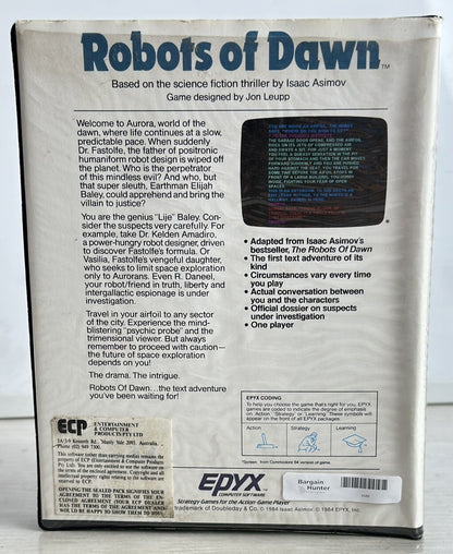 Robots Of Dawn - Commodore 64  - In Good Condition - 4582