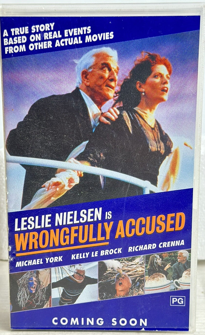 Leslie Nielsen Is Wrongfully Accused VHS / VCR In Good Condition - 4977