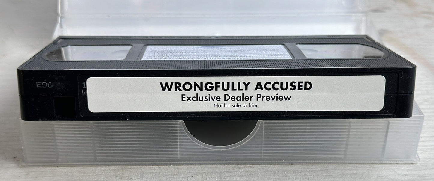 Leslie Nielsen Is Wrongfully Accused VHS / VCR In Good Condition - 4977