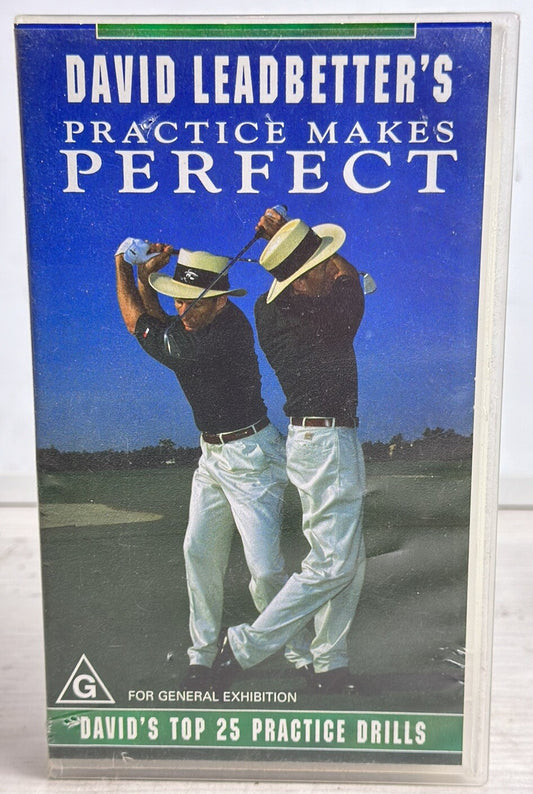 David Leadbetter's Practice Makes Perfect VHS / VCR In Good Condition - 4990