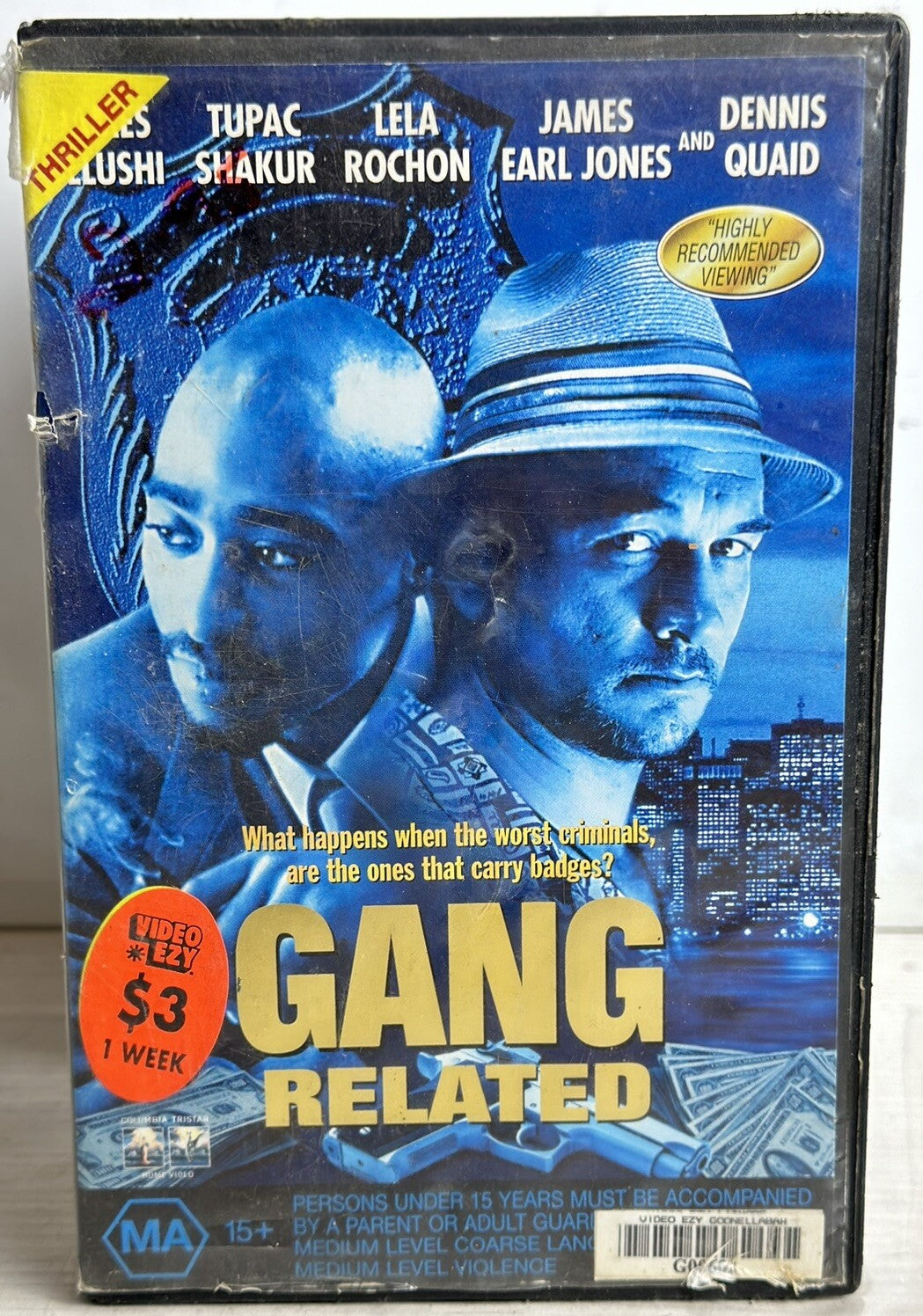Gang Related VHS / VCR Ex-Rental In OK Condition - 4982