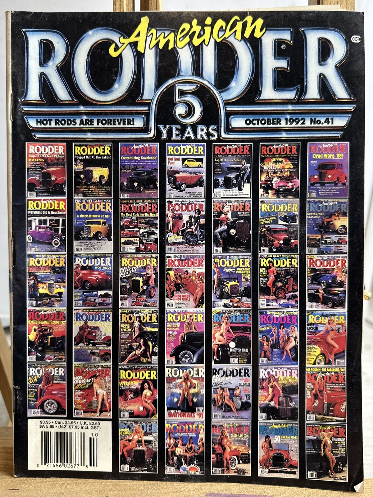 American Rodder Magazine October 1992 No.41 In Good Condition