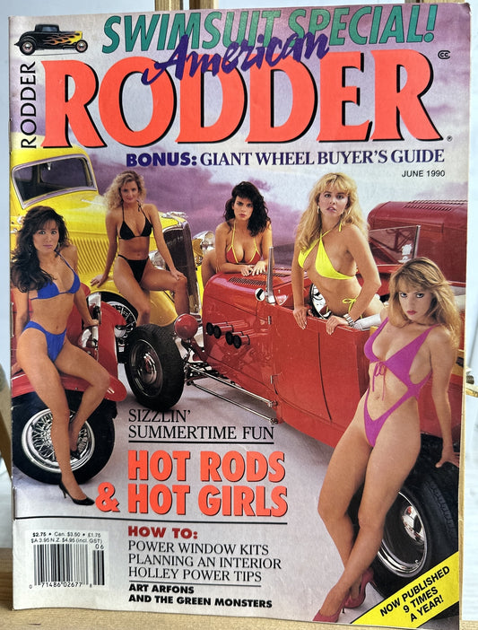American Rodder Magazine June 1990 In Good Condition