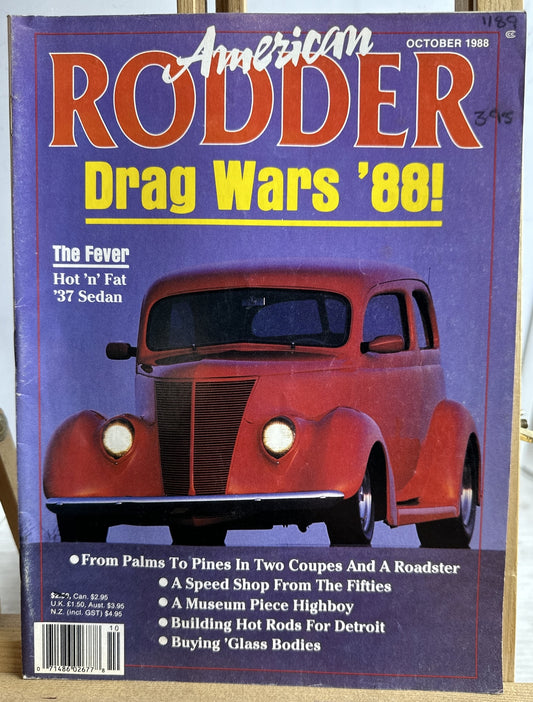 American Rodder Magazine October 1988 In Good Condition