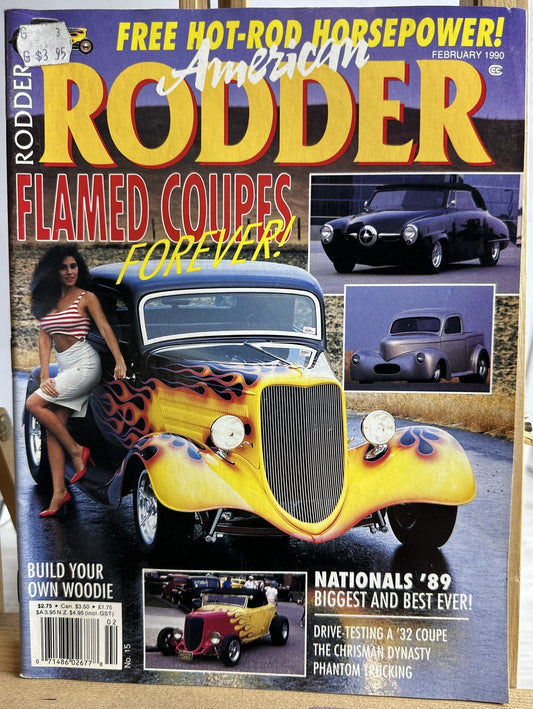 American Rodder Magazine February 1990 In Good Condition