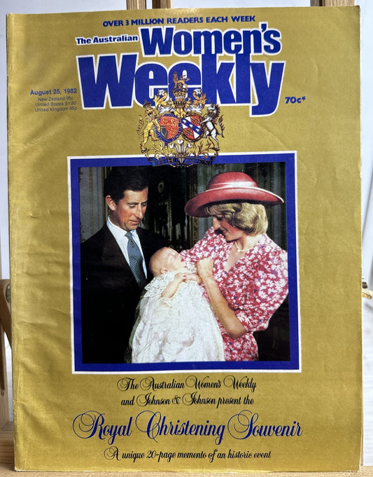 The Australian Women's Weekly August 25, 1982 Vintage Magazine In Good Condition