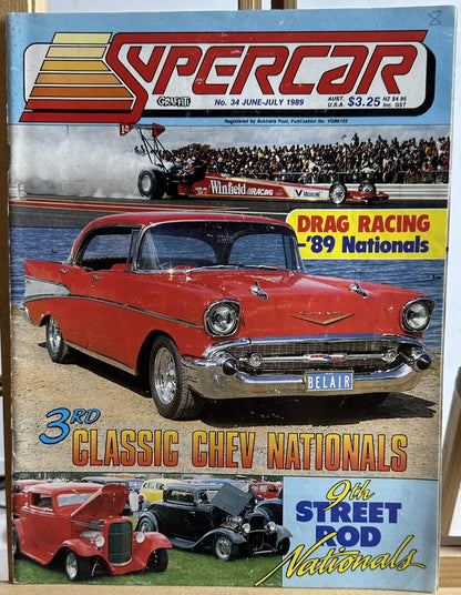 Graffiti Supercar Magazine No.34 June/July 1989 In Good Condition