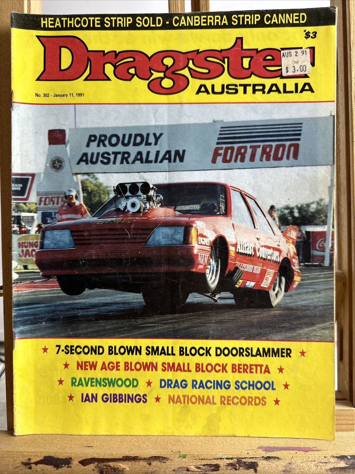 Dragster Australia Magazine No.302 January 1991 In Good Condition