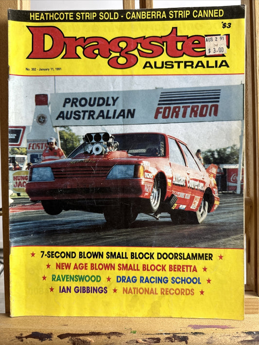 Dragster Australia Magazine No.302 January 1991 In Good Condition