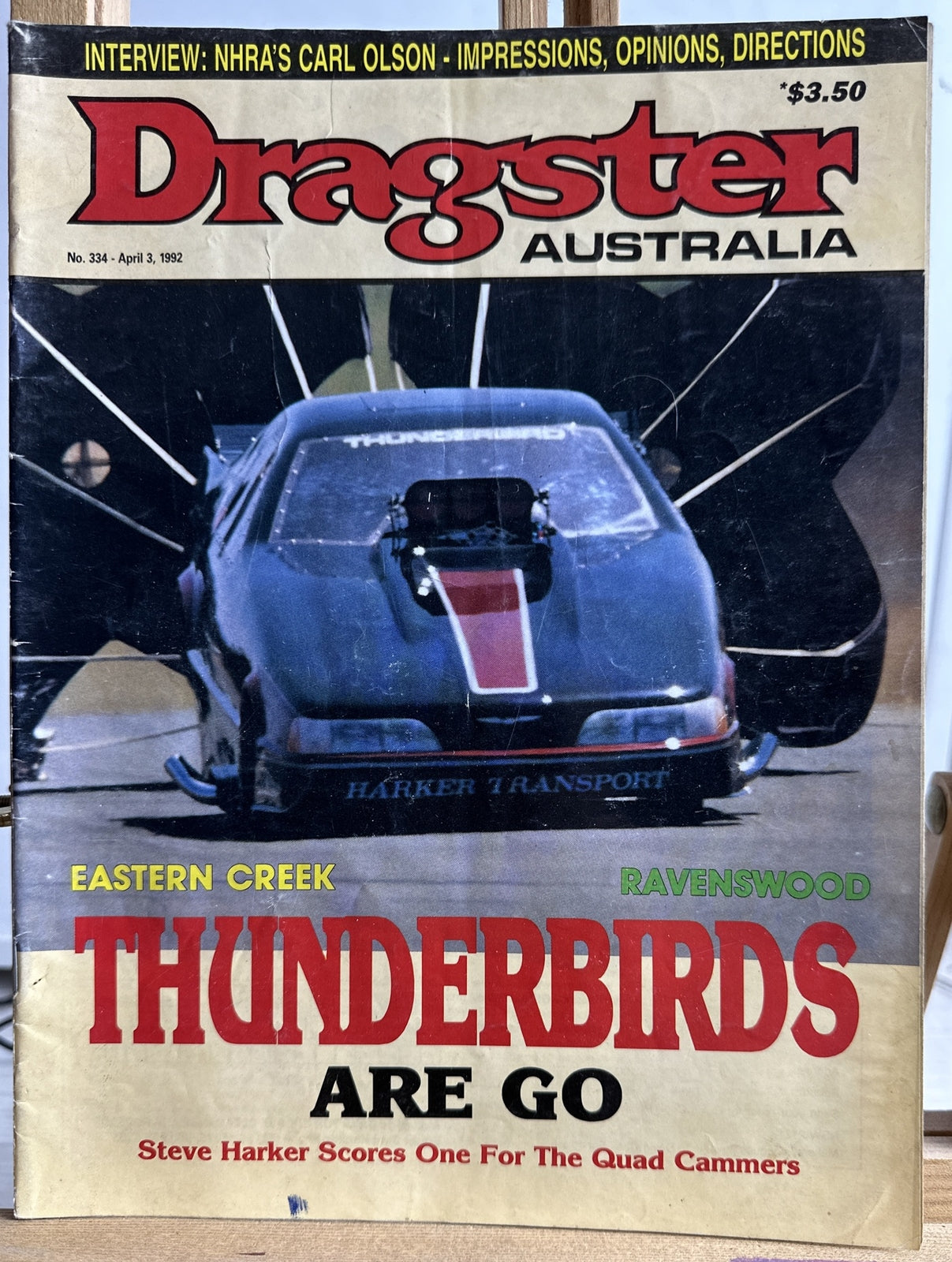 Dragster Australia Magazine No.334 April 1992 In Good Condition