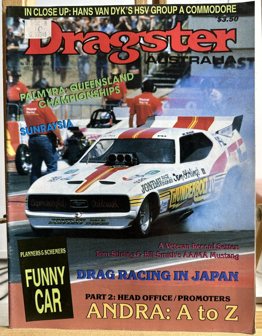 Dragster Australia Magazine No.341 July 1992 In Good Condition