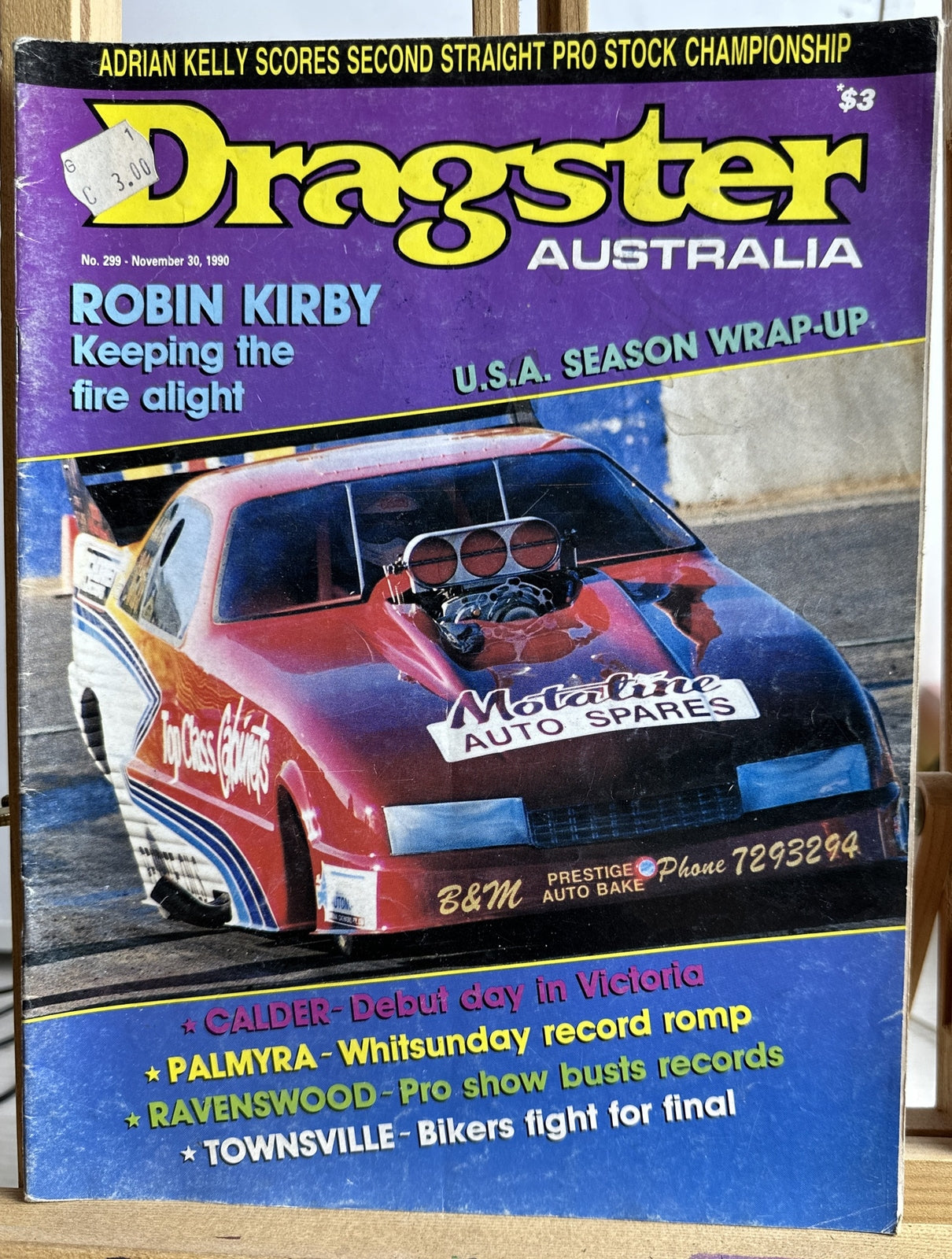 Dragster Australia Magazine No.299 November 1990 In Good Condition