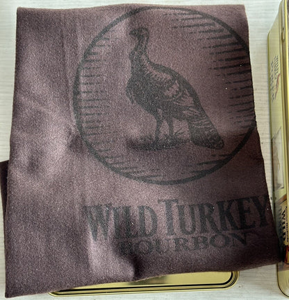 Wild Turkey Bourbon Poker Game Set with Metal Tin for Man Cave Pre-Loved 4905