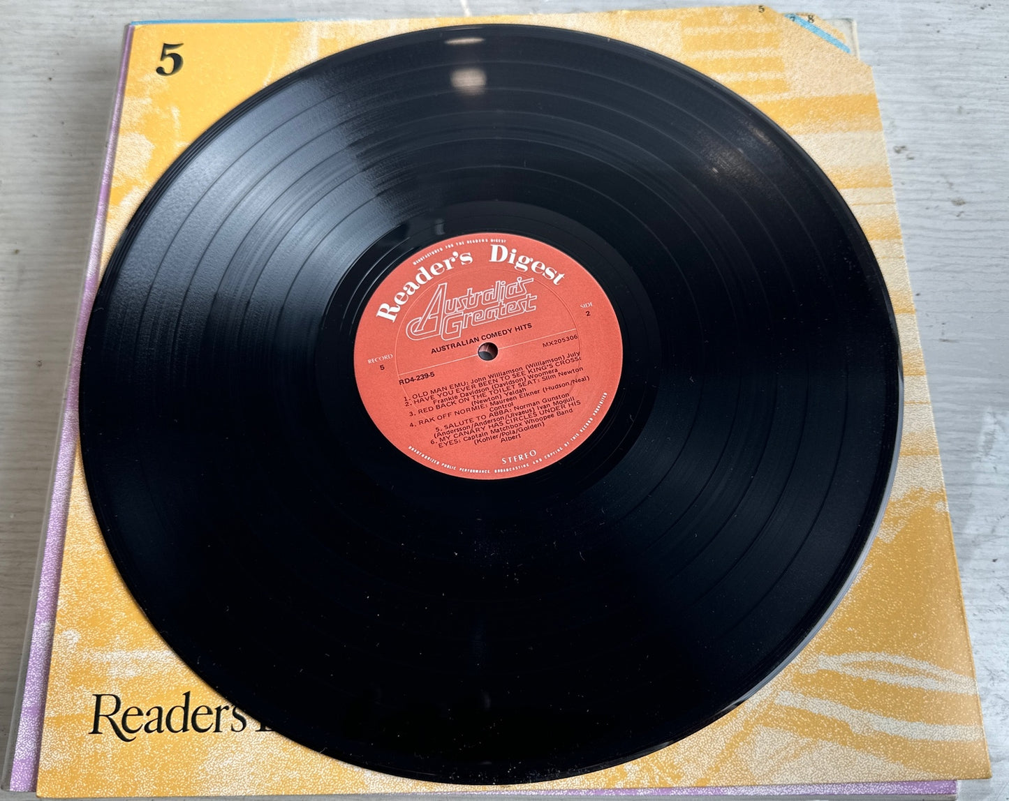 Reader's Digest - Australia's Greatest - Record OK Condition Missing Outer Cover
