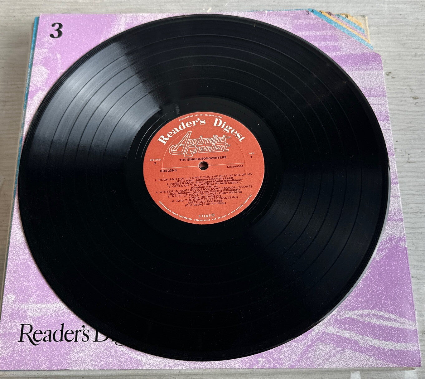 Reader's Digest - Australia's Greatest - Record OK Condition Missing Outer Cover