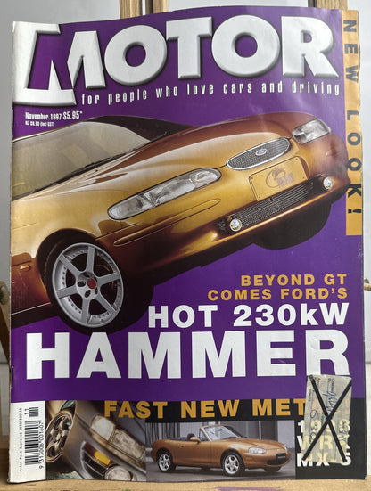 Motor November 1997 Vintage Magazine In Good Condition