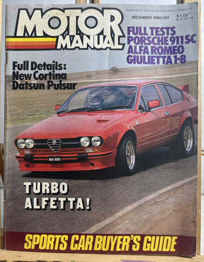 Motor Manual December 1980 Vintage Magazine In Good Condition