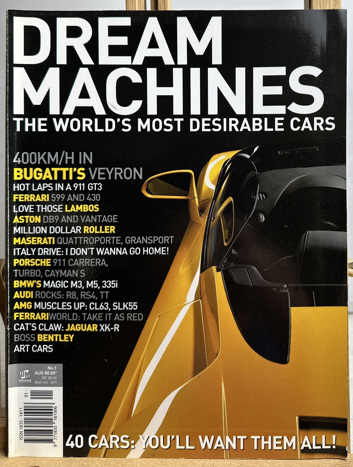 Dream Machines The World's Most Desirable Cars Magazine No.1 In Good Condition