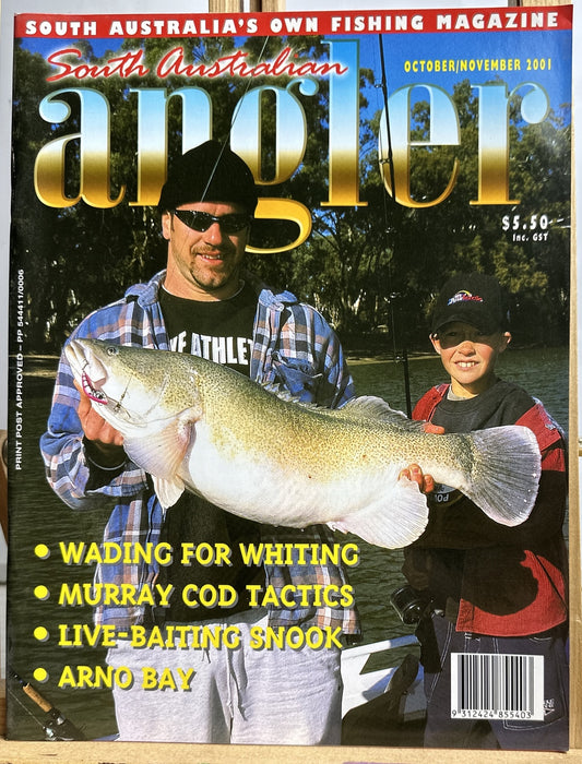 South Australian Angler Magazine October / November 2001 In Ok Condition