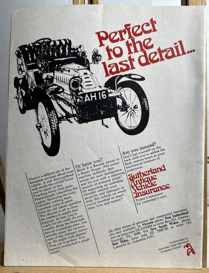 Restored Cars Vintage Magazine No.15 March / April 1976 In Ok Condition