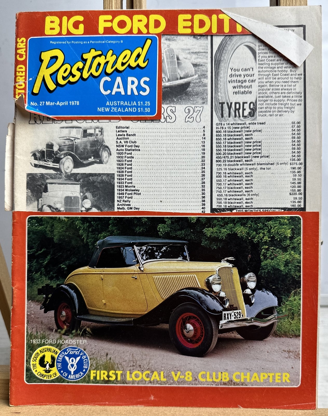 Restored Cars Vintage Magazine No.27 March / April 1978 Missing Front Cover