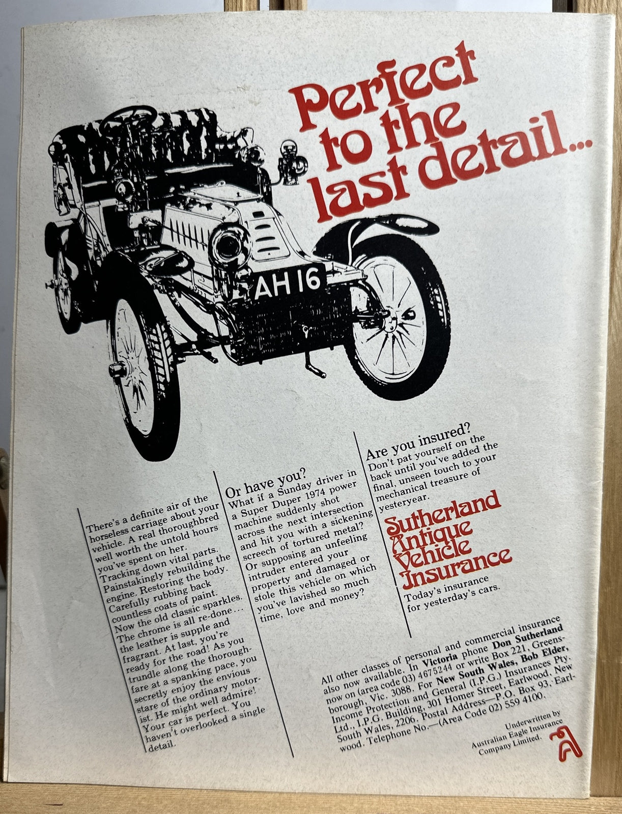 Restored Cars Vintage Magazine No.25 November /December 1977 Missing Front Cover