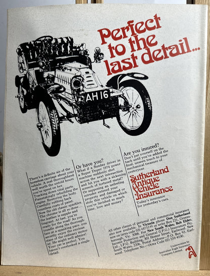 Restored Cars Vintage Magazine No.25 November /December 1977 Missing Front Cover