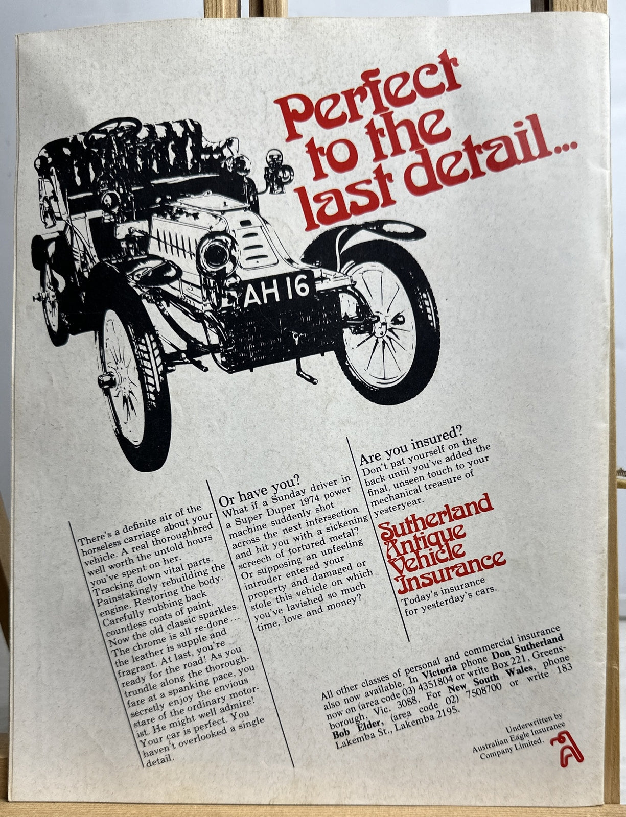 Restored Cars Vintage Magazine No.15 March / April 1976 Missing Front Cover