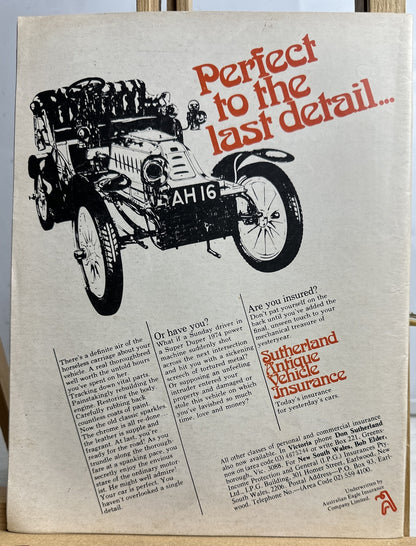 Restored Cars Vintage Magazine No.26 January / February 1978 In Ok Condition