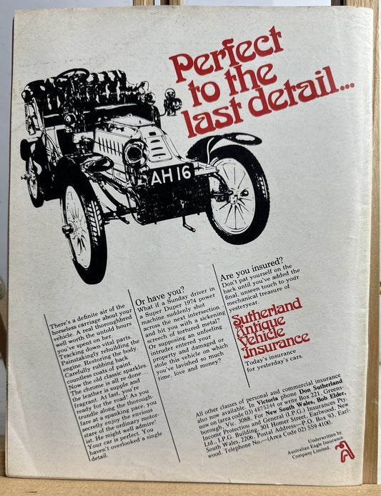 Restored Cars Vintage Magazine No.29 July / August 1978 In Ok Condition