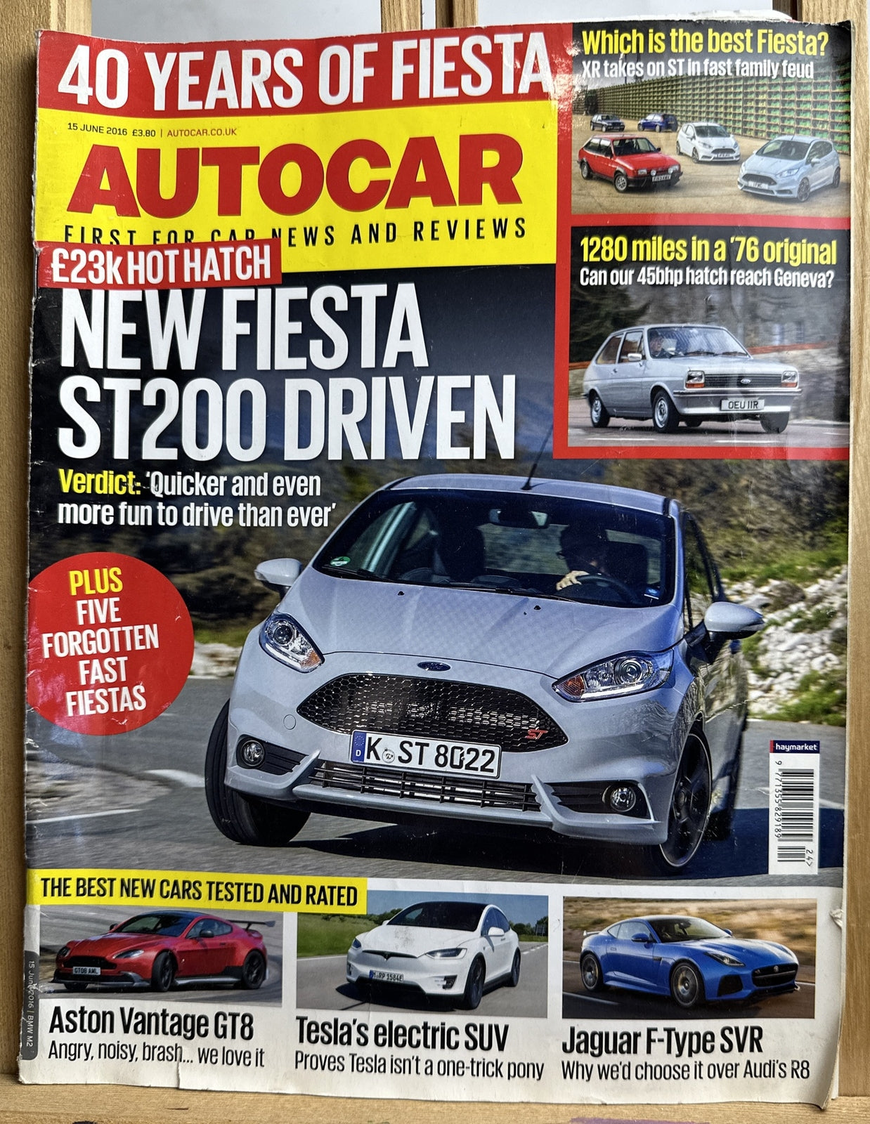 Autocar Vintage Magazine 15 June 2016 In Ok Condition