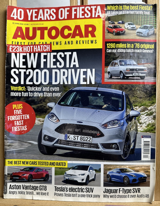 Autocar Vintage Magazine 15 June 2016 In Ok Condition