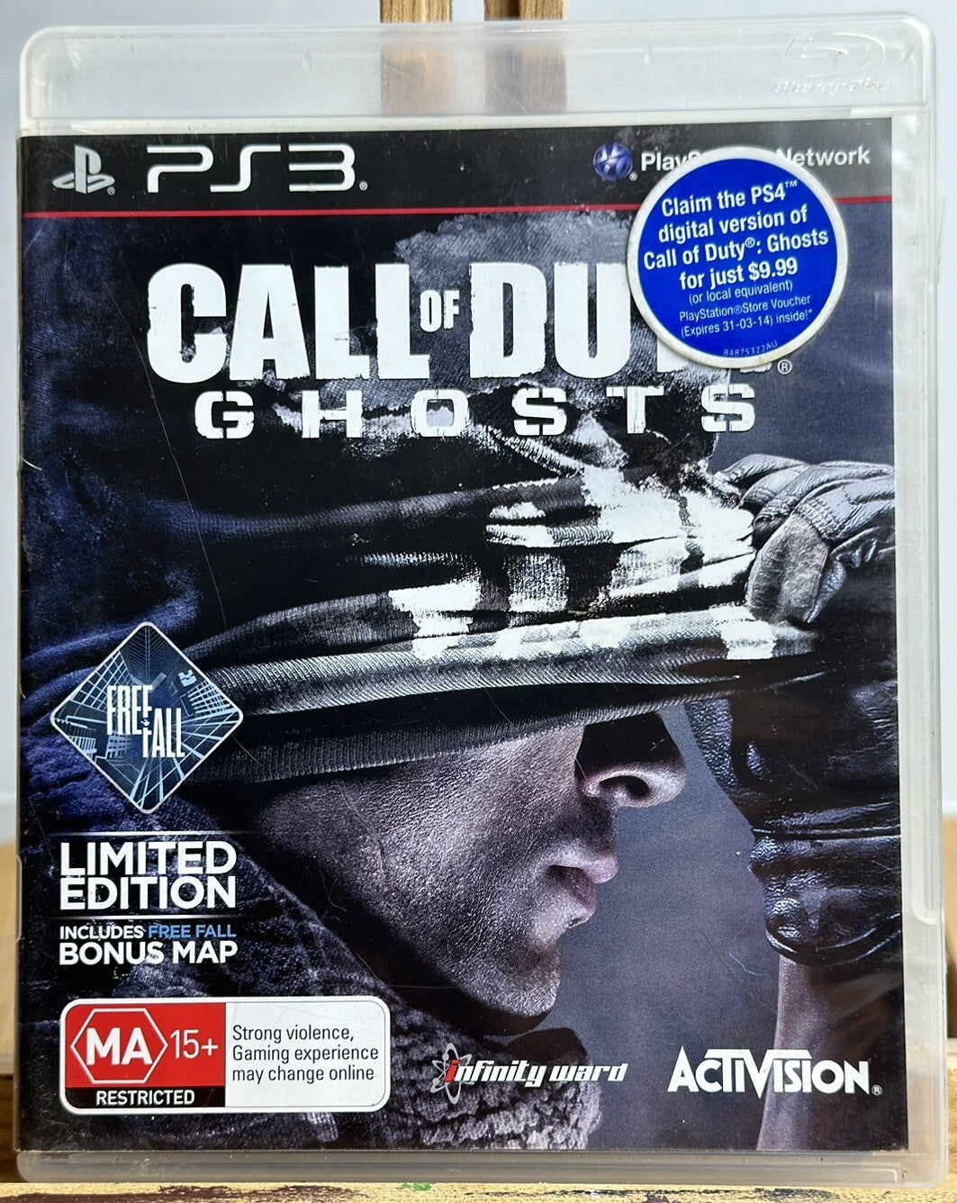 Call of Duty Ghosts - Playstation 3 PS3 Video Game MA15+ In Good Condition 5528
