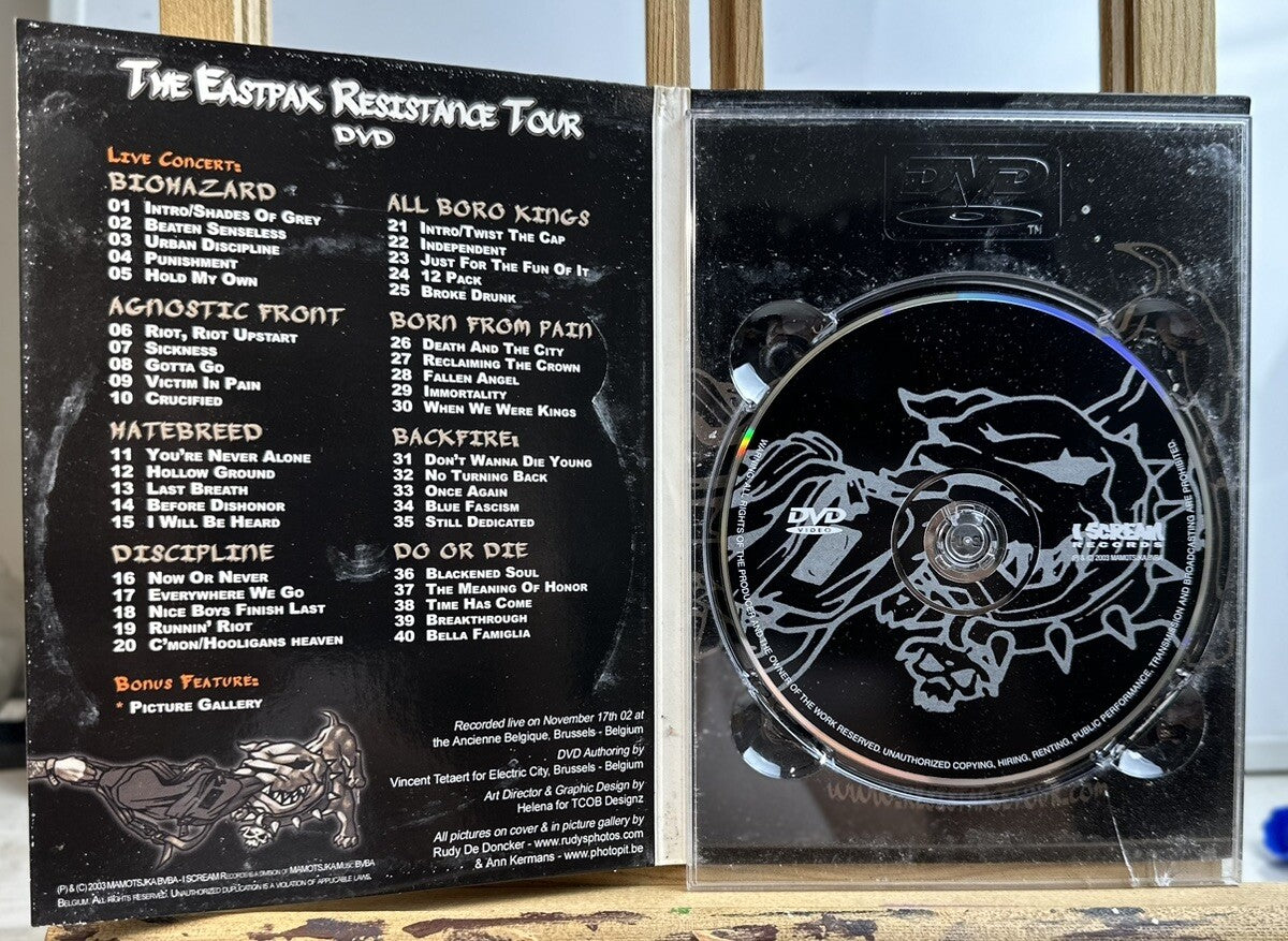 The Eastpak Resistance Tour Volume One - I Scream DVD - In OK Condition - 4986