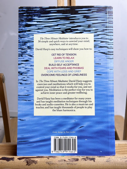 The 3 Minute Meditator By David Harp - Book In Good Condition