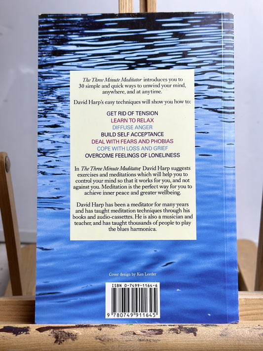 The 3 Minute Meditator By David Harp - Book In Good Condition