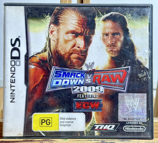 Nintendo DS - WWe Smackdown Vs Raw 2009 Featuring ECW In Good Condition 5533